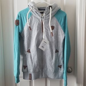 NWT Naketano women's zip hoodie